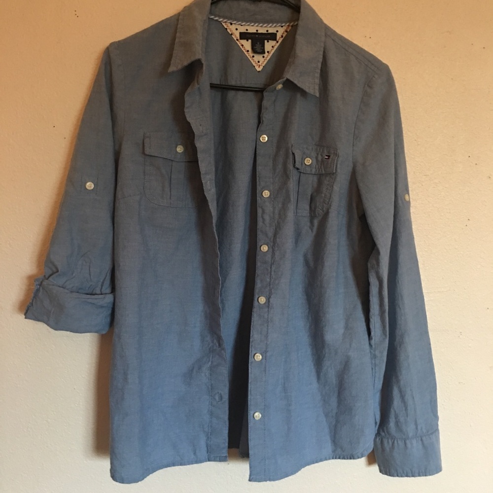 Tommy Hilfiger medium blue button down